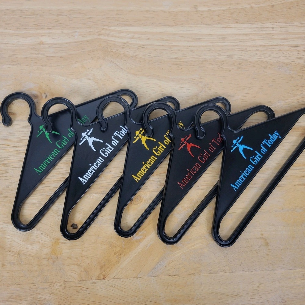 Vintage 90s American Girl of Today Doll Hangers Black Lot of 5 Pleasant Company